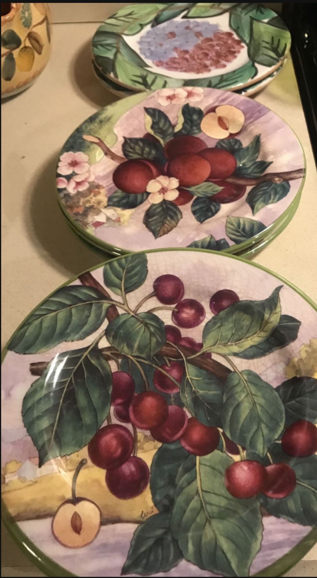 Hand Painted Plates From Italy