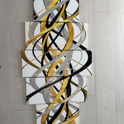 5 panels to make 1 painting.