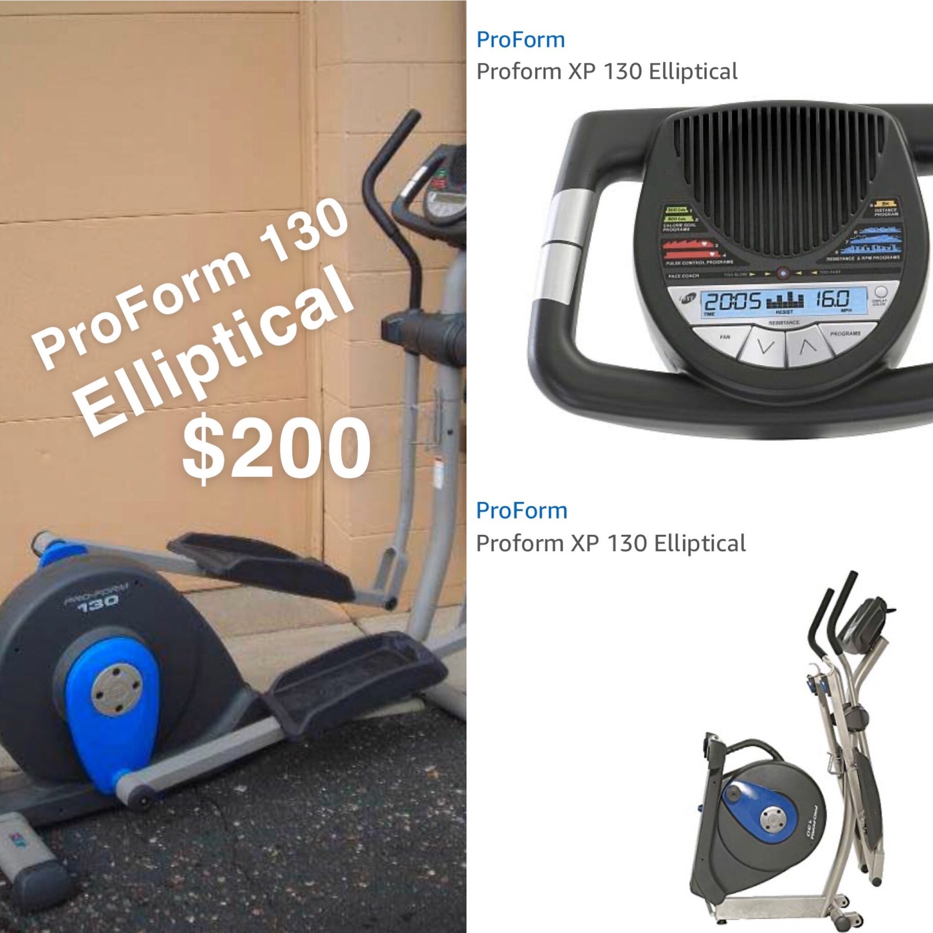 ProForm 130 Elliptical for Sale in Powder Springs, GA OfferUp