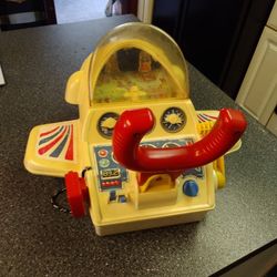COOL VINTAGE. FISHER PRICE BATTERY OPERATED AIRPLANE STILL WORKS LIKE IT SHOULD.  