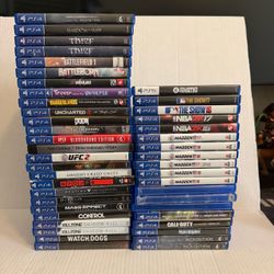 PS4 games $10 EACH PICK UP ONLY