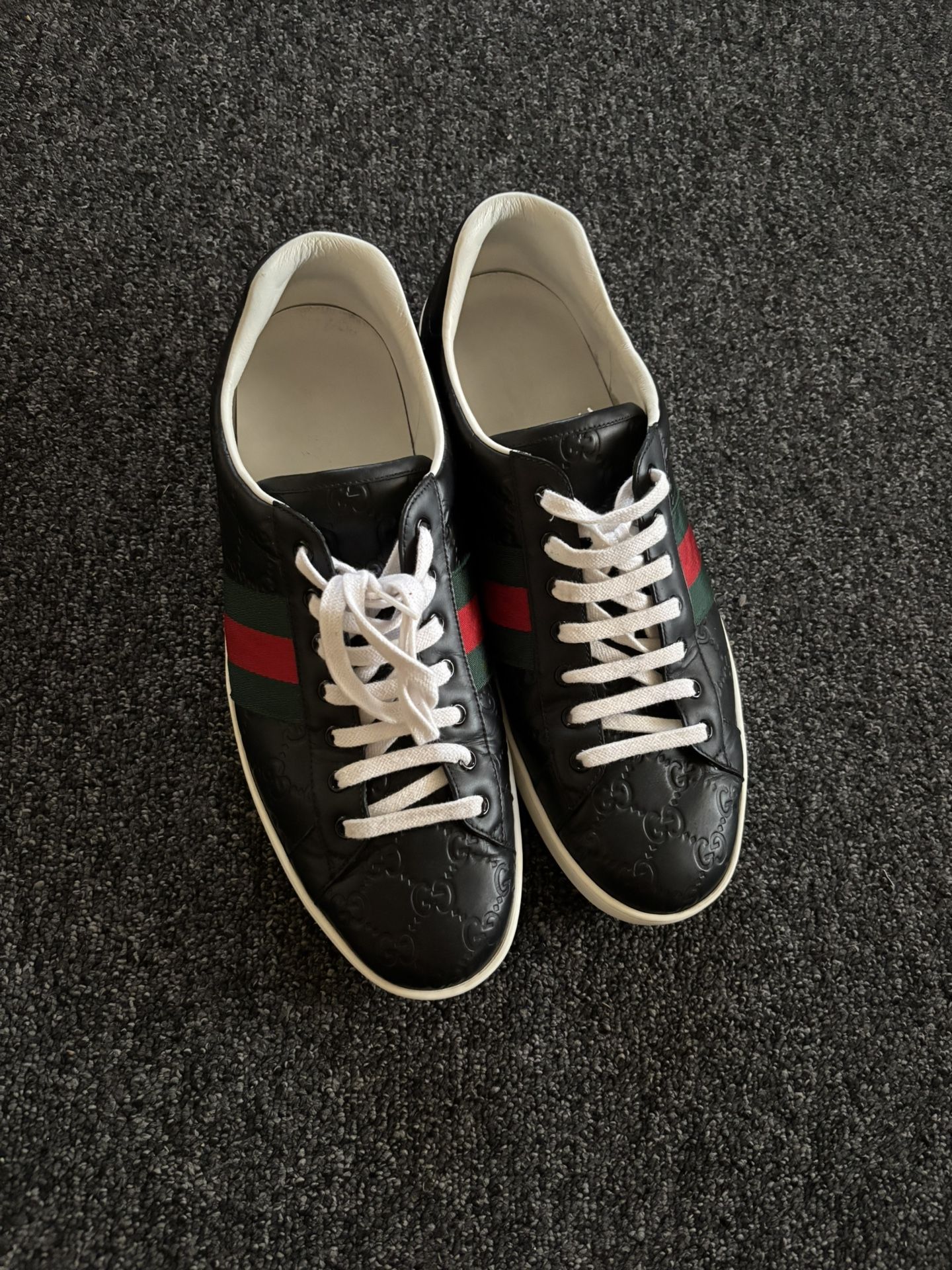 Gucci Ace Black Logos