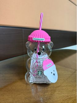 Starbucks Barbie Pink Bearista Cold Cup (20oz)