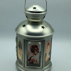 Audrey Hepburn Inspired Hanging Lantern Nightlight 9.5” Tall
