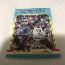 Karl Malone 1988 Utah Jazz Sticker