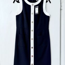 Tommy Hilfiger Navy Shift Dress - Size 8 (NWT)