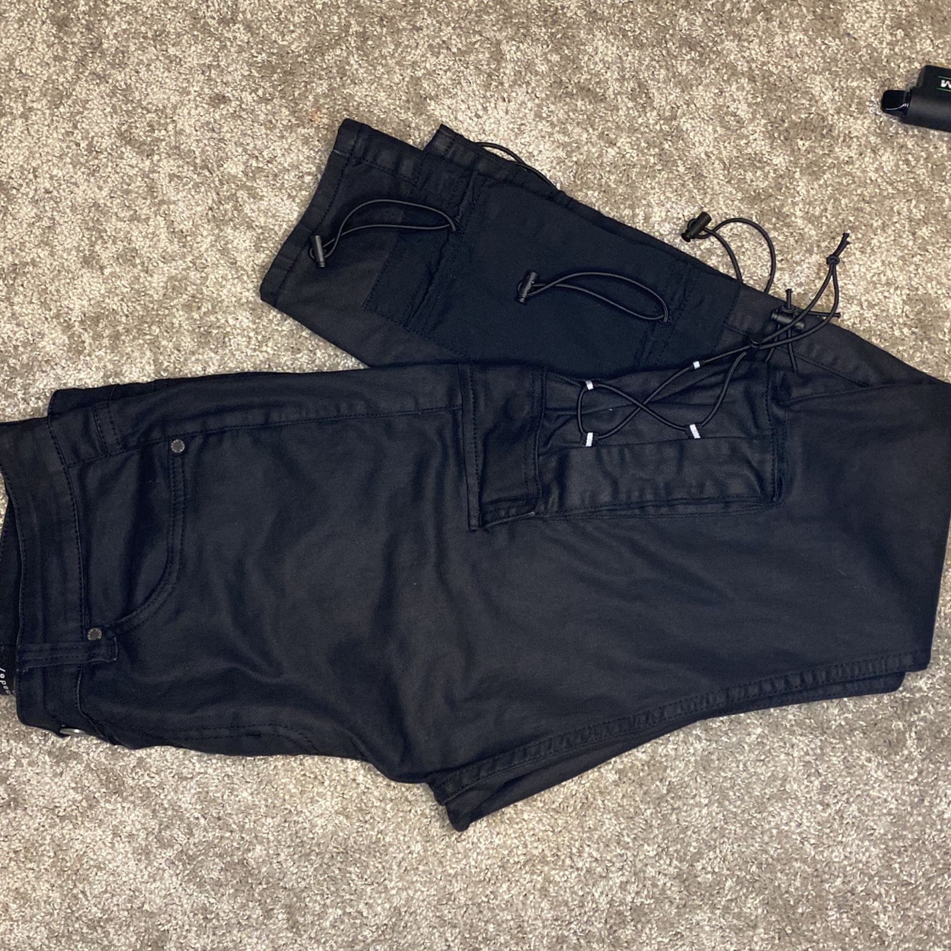 Serenede “1111” Cargo Jeans In Black Sz.34