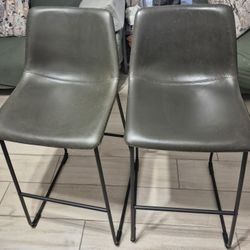 Bar Stools Set of 2, color gray, both for $40.00 cash and pickup only. 