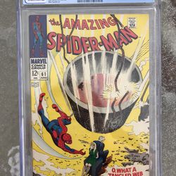 Amazing Spider-Man #61 (1968) CGC 8.0 — O/w to White; 1st Gwen Stacy Cover 