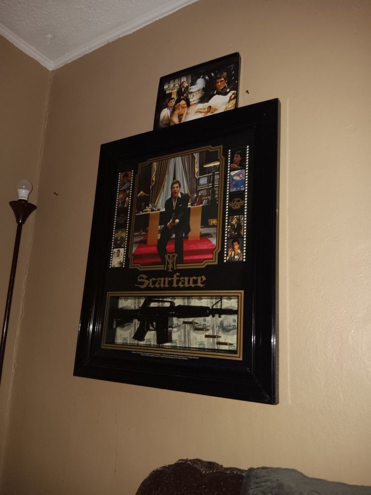 Scarface Memorabilia Message For Prices. Collectors Box, Movie Photos, Diecast Cadillac "Creampuff".