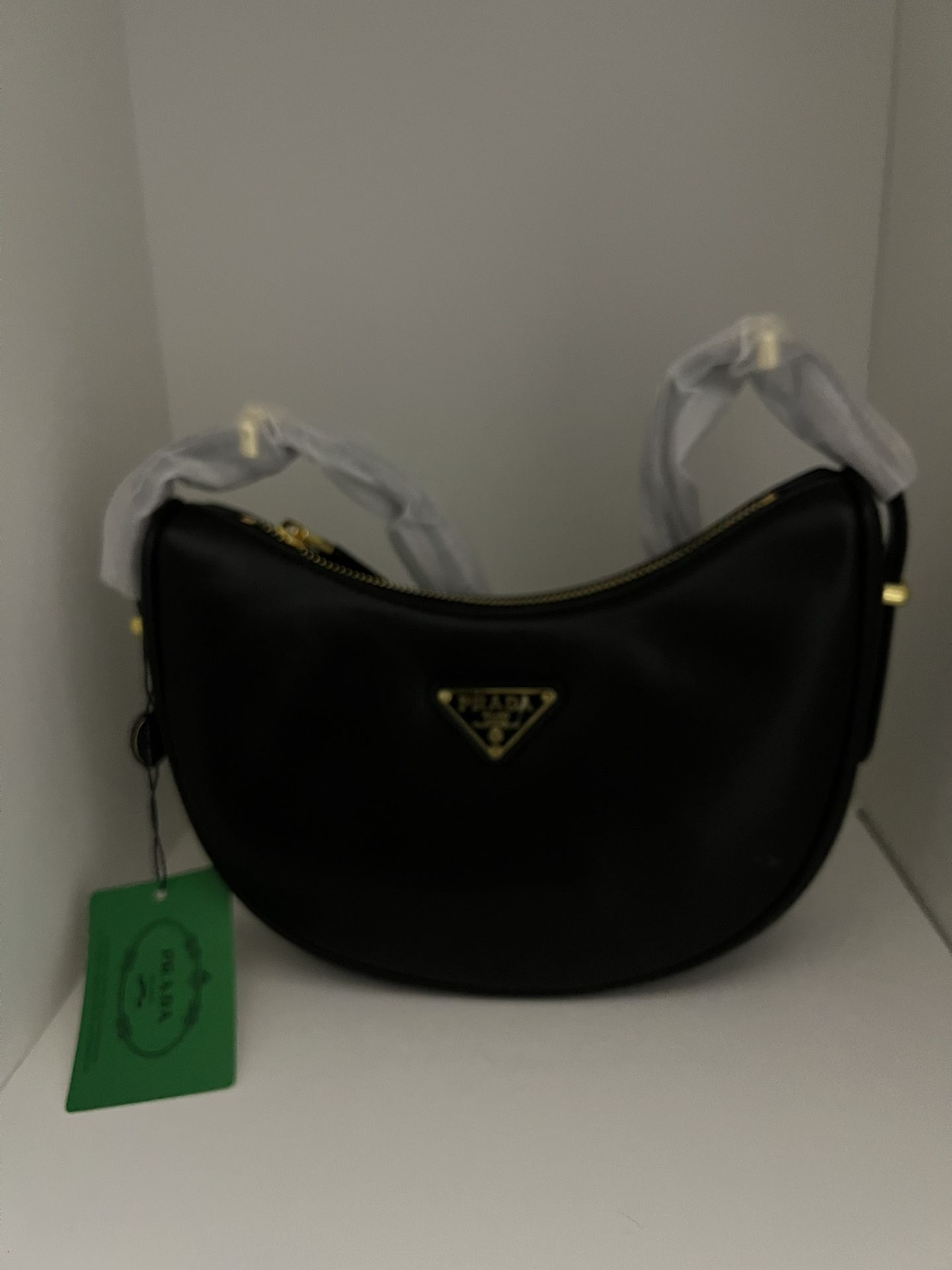 Prada Arqué Small Leather Shoulder Bag