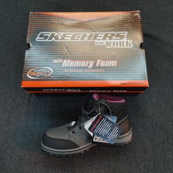 Skechers Work Boots Women's Black Composite Toe McColl EH Waterproof Work Boots (Size: Women 8)