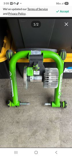 Kinetic bike training  stant.  Missing tide knock