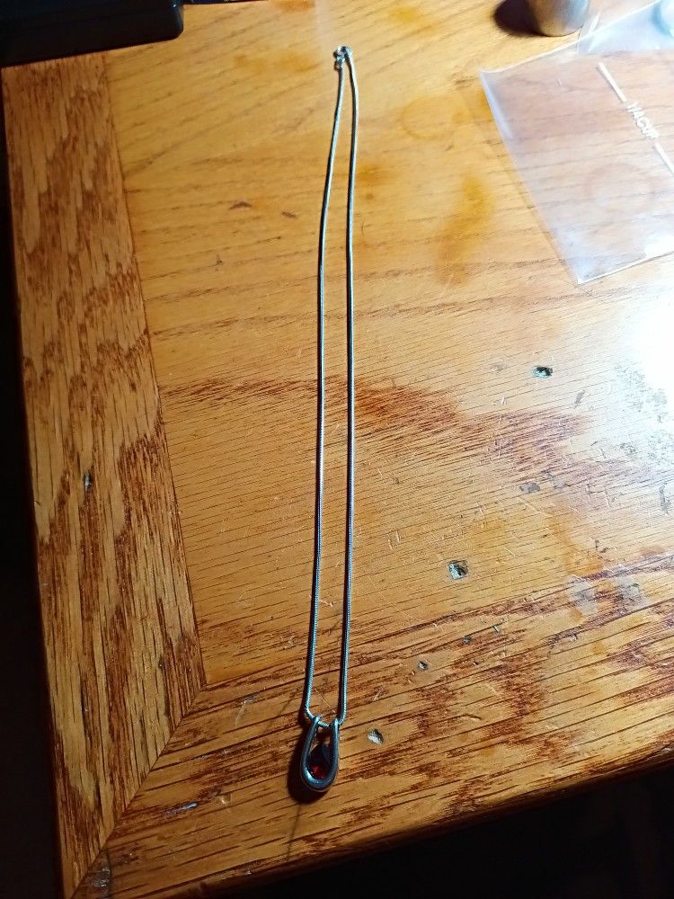 Sterling Silver Necklace With Pendant