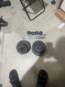 Set of adjustable dumbbells $40