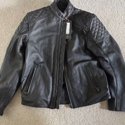 NEEDS TO GO TODAY - NEW Triumph Braddan Leather Jacket