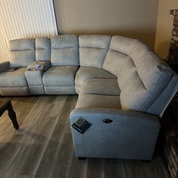 Gray Power Sectional 
