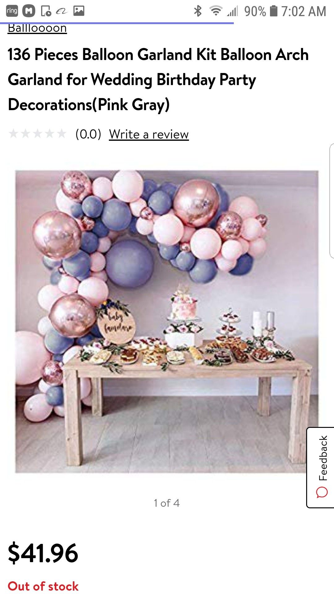 Balloon Arch Kit - Rose Gold Arch Kit