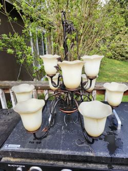 Brushed Bronze Chandelier - $35 OBO