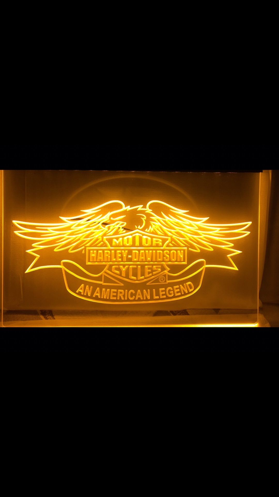 Harley Davidson Lighted LED Sign