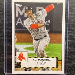 2021 Topps Signed J.D. Martinez Baseball Card #T57-12