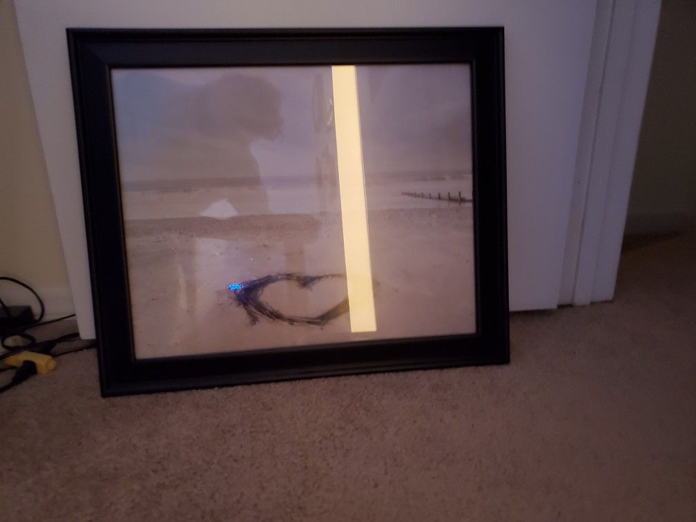 Ocean picture and frame