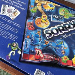Vintage! 2001 Parker Brothers Sorry! The Disney Edition Board Game  40388