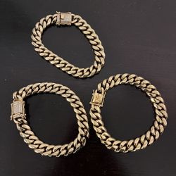 Cuban link bracelets 