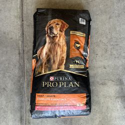 NEW! Purina Pro Plan Complete Essentials Adult Dry Dog Food - High Protein, Probiotics, Chicken & Rice. 35lbs