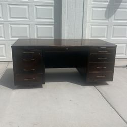 Midcentury Solid Wood Desk
