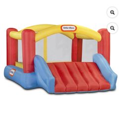 Little Tikes Jump 'n Slide 9'x12' Inflatable Bounce House, Multi-color, for Kids 3+