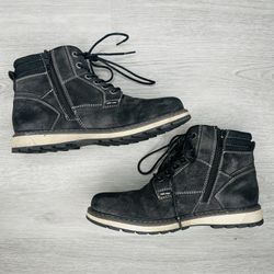 Dark Colored Boot Shoes For Boys Size 2m