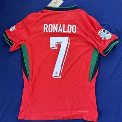 Cristiano Ronaldo Portugal Soccer Jersey / Euro Cup / Player Version / 