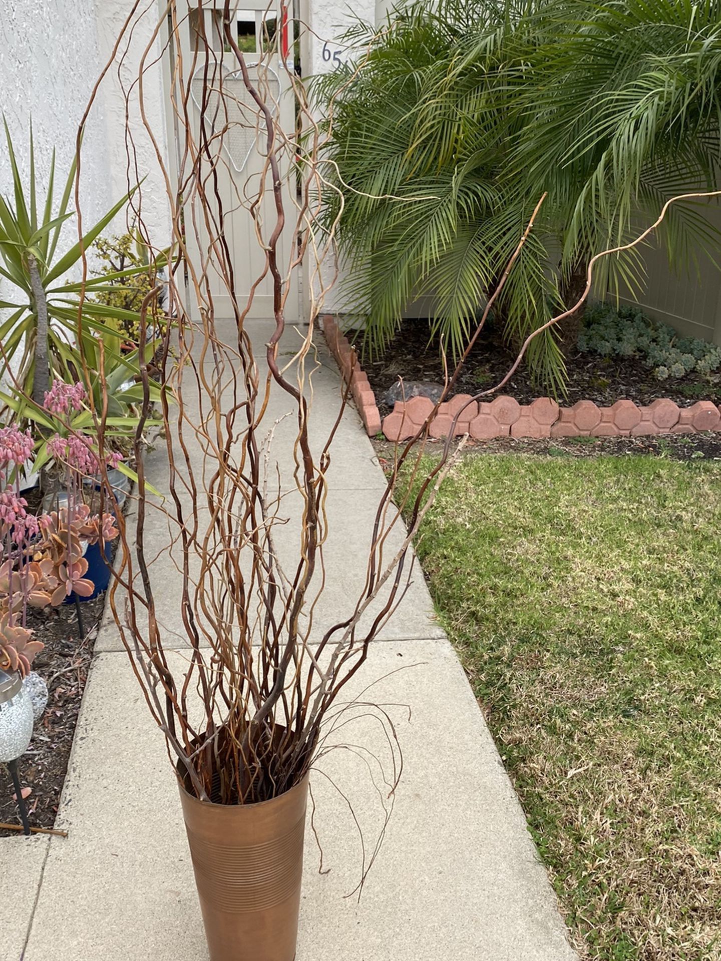 Metal Copper Color Vase / Plant Holder ( Twigs Sold Separately)