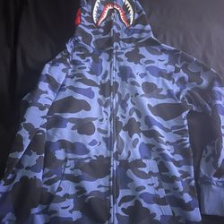 Blue Bape Hoodie