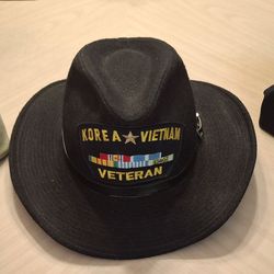 Korea/Vietnam Veteran And Army Hats