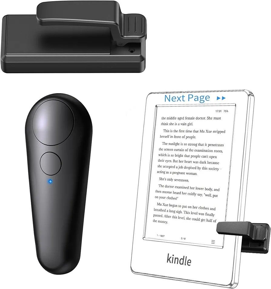 RF Remote Control Page Turner for Kindle Paperwhite Kobo eReaders, Remote...
