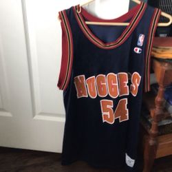Vintage Rodney Rogers  Denver Nuggets Champion Basketball Jersey Size 48