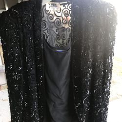 Sparkly evening jacket and top. Size Large. Excellent condition.