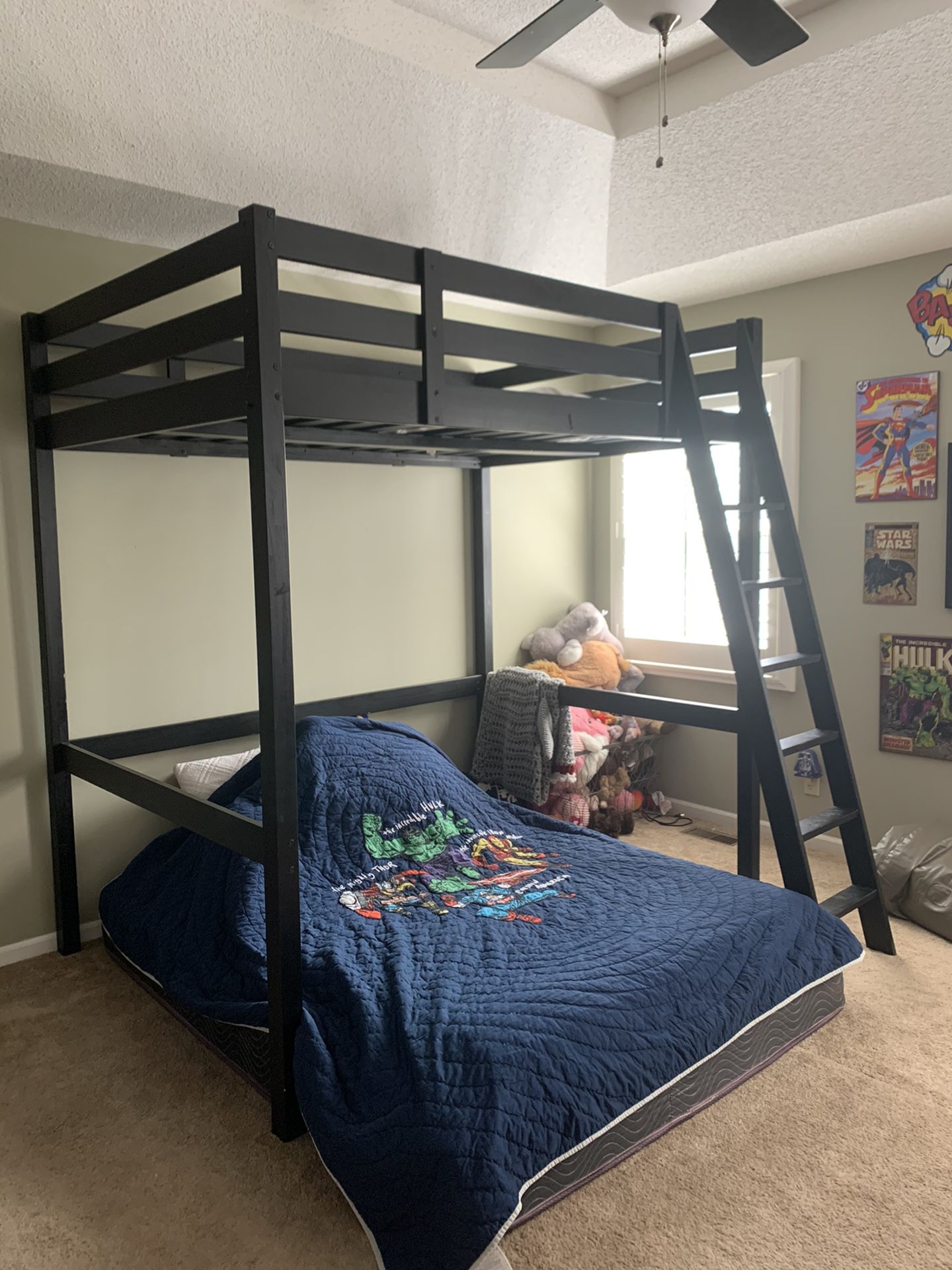 Loft style bunk bed
