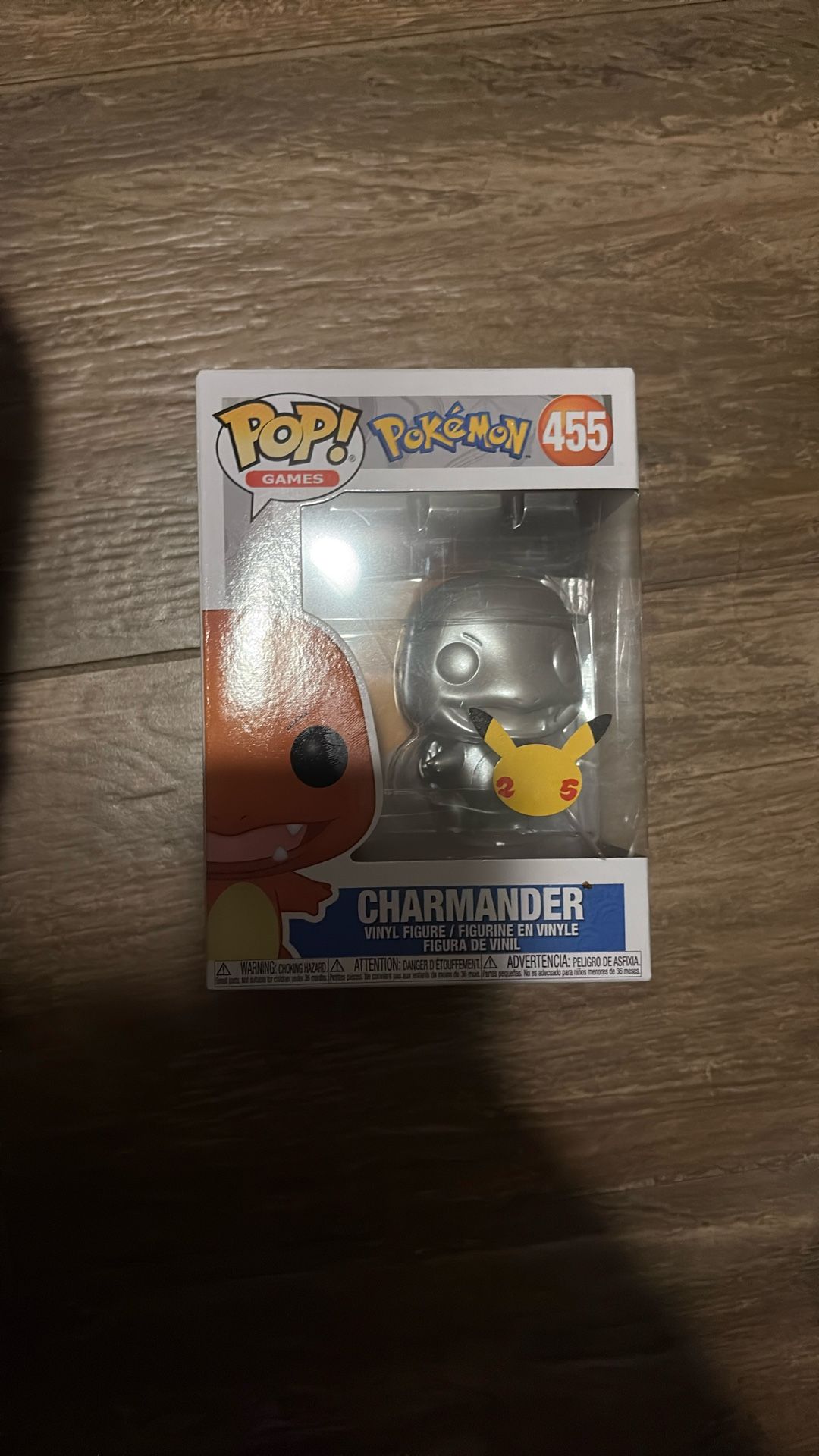 Charmander 25 Year Anniversary Chrome Funko Pop