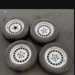 4 - 195/70r14 5x120 5x4.72 Bmw Wheels Rims Tires!!!!!!!!!!