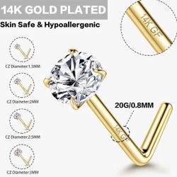 20g Gold Nose Stud
