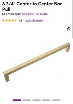 2 BRAND NEW CABINET PULLS SATIN GOLD