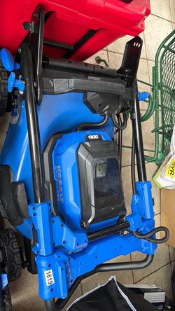 Kobalt lawn mower electric with 1 battery and Charger included
