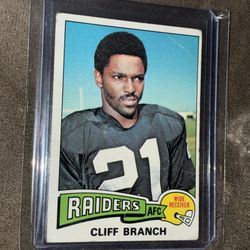 1975 Cliff Branch Rookie Card RAIDERS