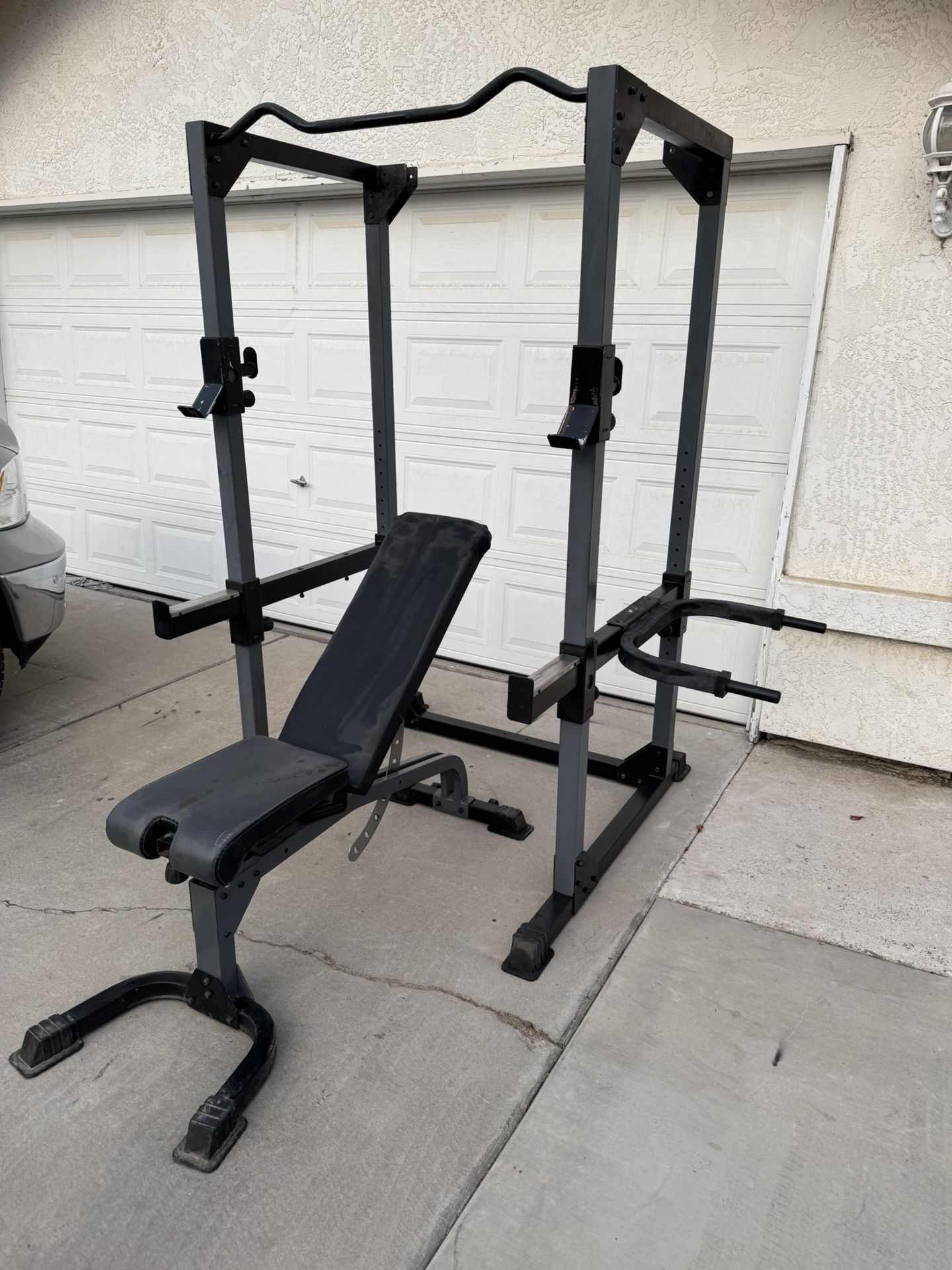 Squat Rack And Bench