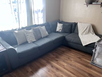 Couch- Dark Grey Fabric