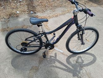 Specialized purple and gray  Sr  suntour hotrock