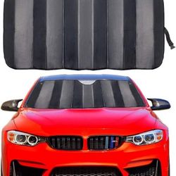 9318 gh Car Windshield Sunshade Thicken 5-Layer UV Reflector Auto Front Window Sun Shade Visor Shield Cover,Keep Vehicle Cool(Gary,57" 27.5")